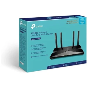 TP-LINK Router Archer AX1800 Wireless 802.11ac/1800Mbps LAN/WAN Black EU