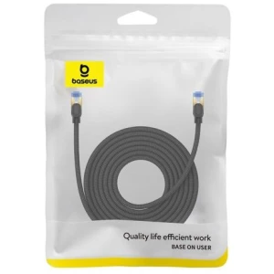 Baseus Network Cable High Speed (CAT7) of RJ45 (braided cable) 10 Gbps, 8m, Black (B0013320B111-06)