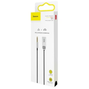 Baseus Converter BA01 USB + Wireless adapter to 3.5mm Jack, cabel Black (CABA01-01)