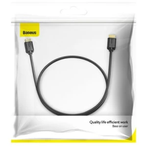 Baseus Video Cable High definition Series HDMI To HDMI 4K 60 Hz, 3D HDR, 18 Gbps, 1m Black (CAKGQ-A01)