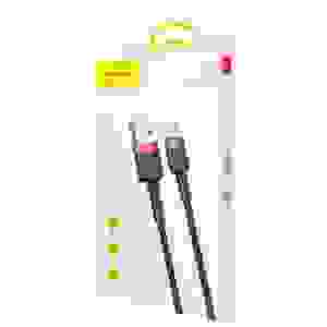 Baseus Type-C Cafule Cable 3A 1m Red + Black (CATKLF-B91) - Image 2