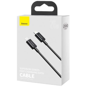 Baseus Type-C - Lightning Superior Series fast charging data cable PD 20W 2m Black (CATLYS-C01)