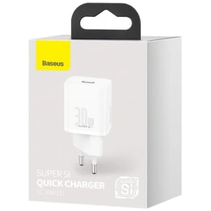 Baseus Travel Charger Super Si 1C Quick Charger PD 30W EU White (CCSUP-J02)