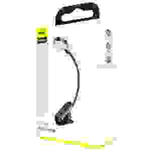 Baseus Home Comfort Reading Mini Clip Lamp + charing cable, 400 mAh, 4000K, 3W Dark Gray (DGRAD-0G)