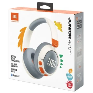 JBL JR470NC Bluetooth Wireless On-Ear Headphones for Kids White EU