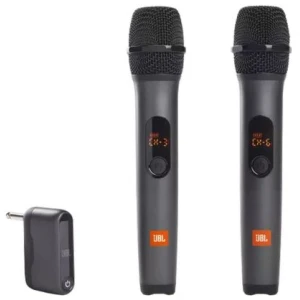 JBL Wireless Microphone Set (2 Microphones, 1 Receiver) Black EU