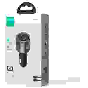 Joyroom Car Charger C+C+U, 100W, with Type-C to Type-C 100W cable (1,20m) Black (JR-CCN07)