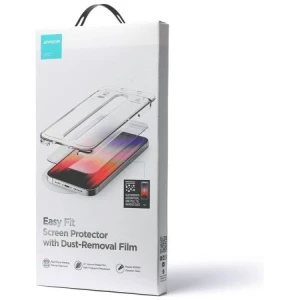 Joyroom iPhone 14 Pro Max Easy Fit Full Screen Tempred Glass 9H with Mounting Rack Transparent (JR-DH12)
