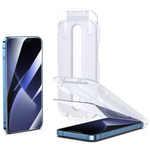 Joyroom iPhone 14 Pro Max Easy Fit Full Screen Tempred Glass 9H with Mounting Rack Transparent (JR-DH12) - Image 3