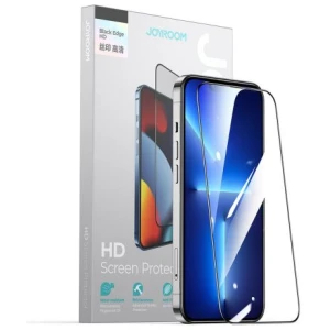 Joyroom iPhone 14 Plus Knight Full Screen Tempred Glass 9H, 2.5D with Frame, Transparent (JR-H03)