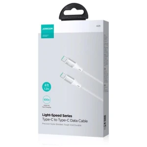 Joyroom Light-Speed Series Cable USB - Type-C, 100W, 1.2m, White (S-A25) - Image 2
