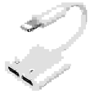 Joyroom Adapter Lightning to Lightning/ Lightnig, 0.12m, White (S-Y104) - Image 3