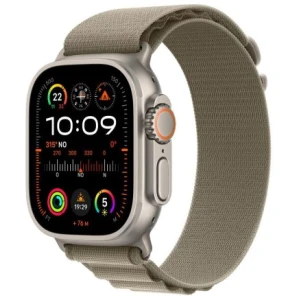Apple Watch Ultra 2 GPS + Cellular 49mm Titanium Case with Olive Alpine Loop Large EU MRF03