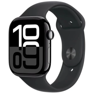 Apple Watch Series 10 GPS 42mm Jet Black Alu Case, Black Sport Band S/M EU MWWE3