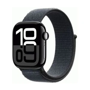 Apple Watch Series 10 GPS 42mm Jet Black Alu Case, Midnight Black Sport Loop EU MWWG3
