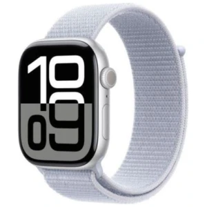 Apple Watch Series 10 GPS 46mm Silver Alu case, Blue Cloud Sport Loop EU MWWN3