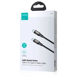 Joyroom Type-C - Type-C Cable 100W, 1.2m, Black (SA25-AC6)