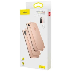 Baseus iPhone Xr 0.3 mm Full coverage curved T-Glass rear Protector White (SGAPIPH61-BM02)