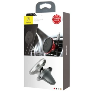 Baseus Car Mount Magnetic Car Air vent Phone Holder, White (SUGX020012)