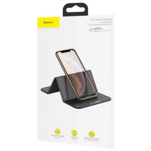 Baseus Car Tool Folding Bracket Antiskid Pad Self-adhesive Holder Nanopad Black (SUWNT-01)