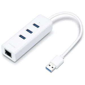 TP-LINK Adapter UE330 USB to 3XUSB, Ethernet RJ45, 1000MB/ White EU - Image 3