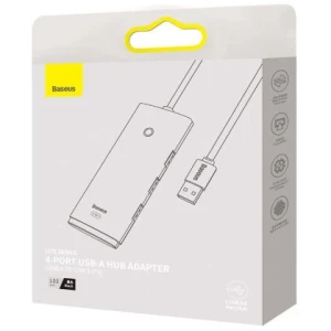 Baseus HUB Lite Series adapter (USB-A to 4xUSB-A 3.0 5Gb/s) Black (WKQX030101)