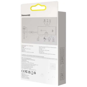 Baseus HUB Lite Series 5-in-1 Multifunctional (Type-C to 2x USB 3.0 / Type-C / HDMI 1.4 / SD/TF) White (WKQX050102) - Image 3