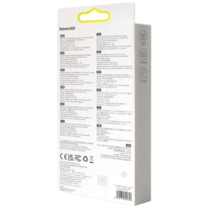 Baseus HUB Metal Glam Series 5-in-1 (3xUSB-A 3.0, Type-C male, Type-C female, HDMI-A), Gray EU (WKWG020013) - Image 3