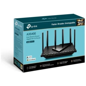 TP-LINK Router Archer AX73 Wireless 802.11ax/5400Mbps LAN/WAN Black EU