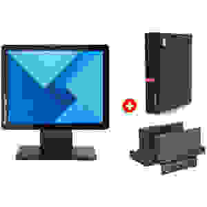 LENOVO PC ThinkCentre M720Q Tiny Refurbished Grade A Repainted, οθόνη αφής 15" & βάση PC