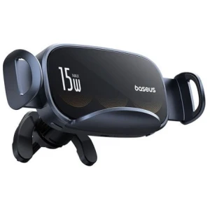 Baseus Car Charger LightChaser Series Inductive 15W holder for Air Vent, Black (BS-CM029) - Image 3