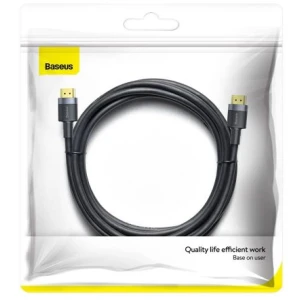 Baseus Video cable Cafule 4KHDMI Male To 4KHDMI Male 3m Black (CADKLF-G01)