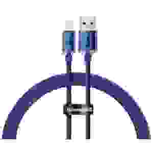 Baseus Lightning Crystal Shine Cable Series Fast Charging Data Cable 2.4A 1.2m Blue (CAJY000003) - Image 3