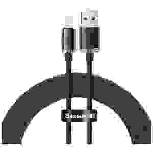 Baseus Lightning Crystal Shine Cable Series Fast Charging Data Cable 2.4A 2m Black (CAJY000101) - Image 3