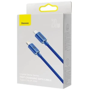 Baseus Type-C - Lightning cable, Crystal Shine Series Fast Charging Data Cable 20W 1.2m Blue (CAJY000203) - Image 2