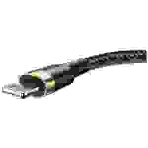Baseus Lightning Cafule Cable 1.5A 2m Gold + Black (CALKLF-CV1) - Image 3