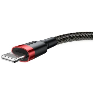 Baseus Lightning Cafule Cable 2A, 3m Red/Black (CALKLF-R91) - Image 3