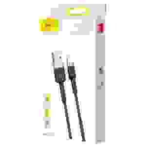 Baseus Lightning Cafule Cable 2A, 3m Gold/Black (CALKLF-RV1)