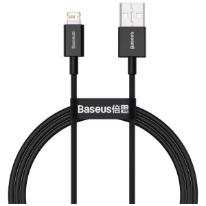 Baseus Lightning Superior Series cable, Fast Charging, Data 2.4A, 1m Black (CALYS-A01) - Image 3