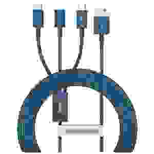 Baseus Cable Superior Series 3-in-1 Fast Charging Data Cable USB to M+L+C 3.5A 1.5m Blue (CAMLTYS-03) - Image 3