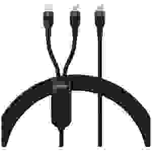 Baseus Universal Cable, Flash Series II 2-in-1 Fast Charging Cable (Type-C to Type-C + Type-C) 100W, 1.5m, Black (CASS060001) - Image 3