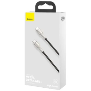 Baseus Type-C - Type-C Cable Cafule Series Metal Fast charge/data 100W (20V/5A) 1m Black (CATJK-C01)