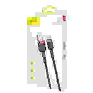 Baseus Type-C Cafule Cable 3A 0.5m Red + Black (CATKLF-A91) - Image 2