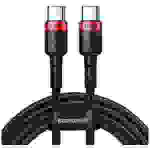 Baseus Type-C - Type-C cable Cafule PD2.0 100W Flash charging (20V 5A) 2m Red/Black (CATKLF-AL91) - Image 3