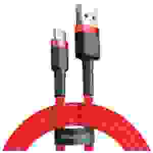 Baseus Type-C Cafule Cable 2A 2m Red + Red (CATKLF-C09) - Image 3