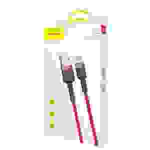 Baseus Type-C Cafule Cable 2A 2m Red + Red (CATKLF-C09) - Image 2