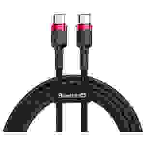 Baseus Type-C - Type-C cable Cafule PD2.0 60W Flash charging (20V 3A) 1m Red/Black (CATKLF-G91) - Image 3