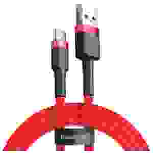 Baseus Type-C Cafule cable 2A, 3m Red/Red (CATKLF-U09) - Image 3