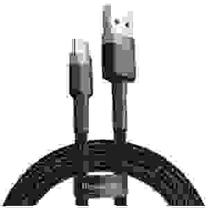 Baseus Type-C Cafule cable 2A, 3m Gray/Black (CATKLF-UG1) - Image 3