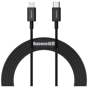 Baseus Type-C - Lightning Superior Series fast charging data cable PD 20W 2m Black (CATLYS-C01) - Image 3